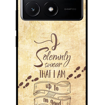 I Solemnly swear that i up to no good Poco X6 Pro Glass Case