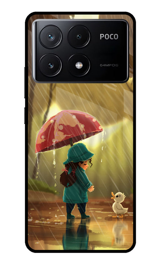 Rainy Day Poco X6 Pro Glass Case