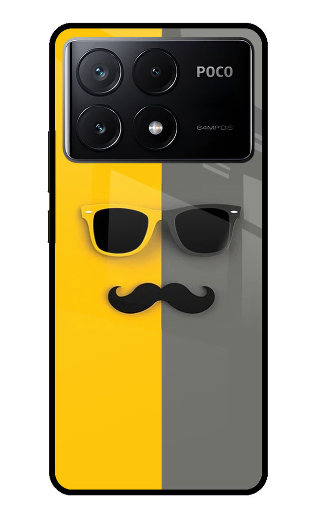 Sunglasses with Mustache Poco X6 Pro Glass Case