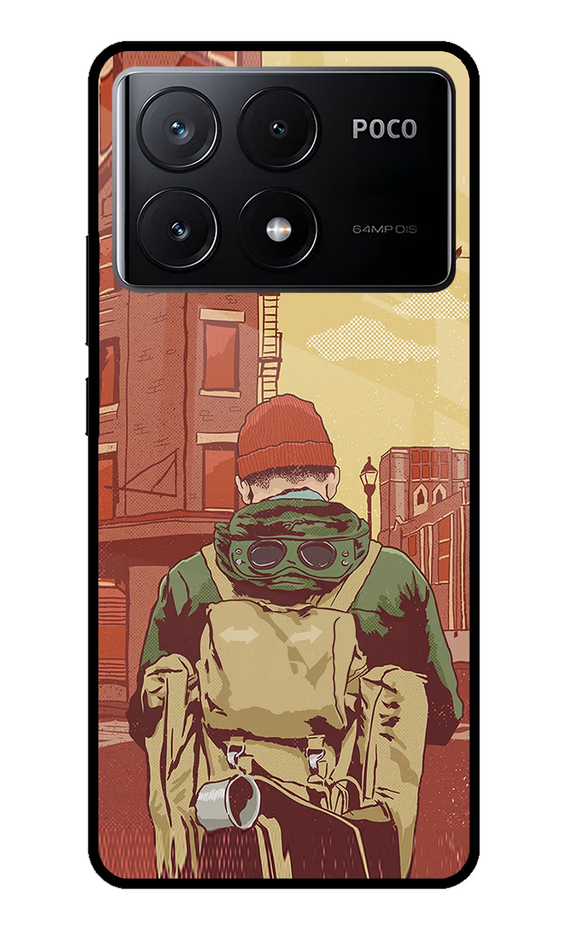 Adventurous Poco X6 Pro Glass Case