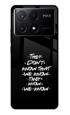 FRIENDS Dialogue Poco X6 Pro Glass Case