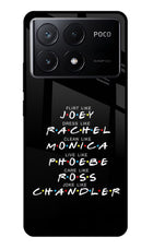 FRIENDS Character Poco X6 Pro Glass Case