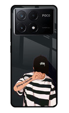 Aesthetic Boy Poco X6 Pro Glass Case