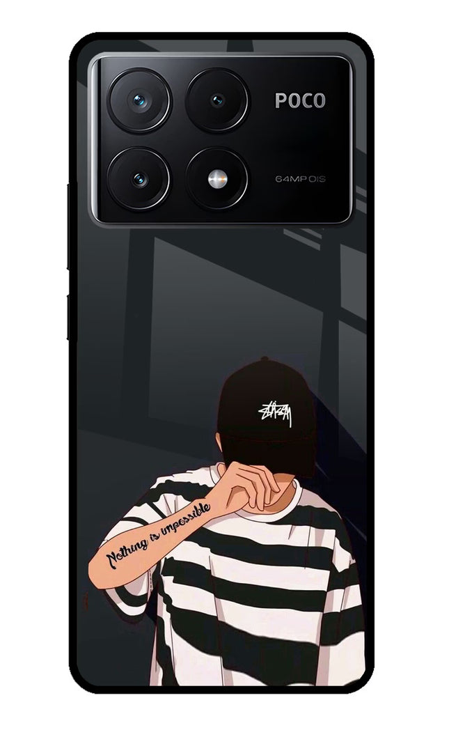 Aesthetic Boy Poco X6 Pro Glass Case