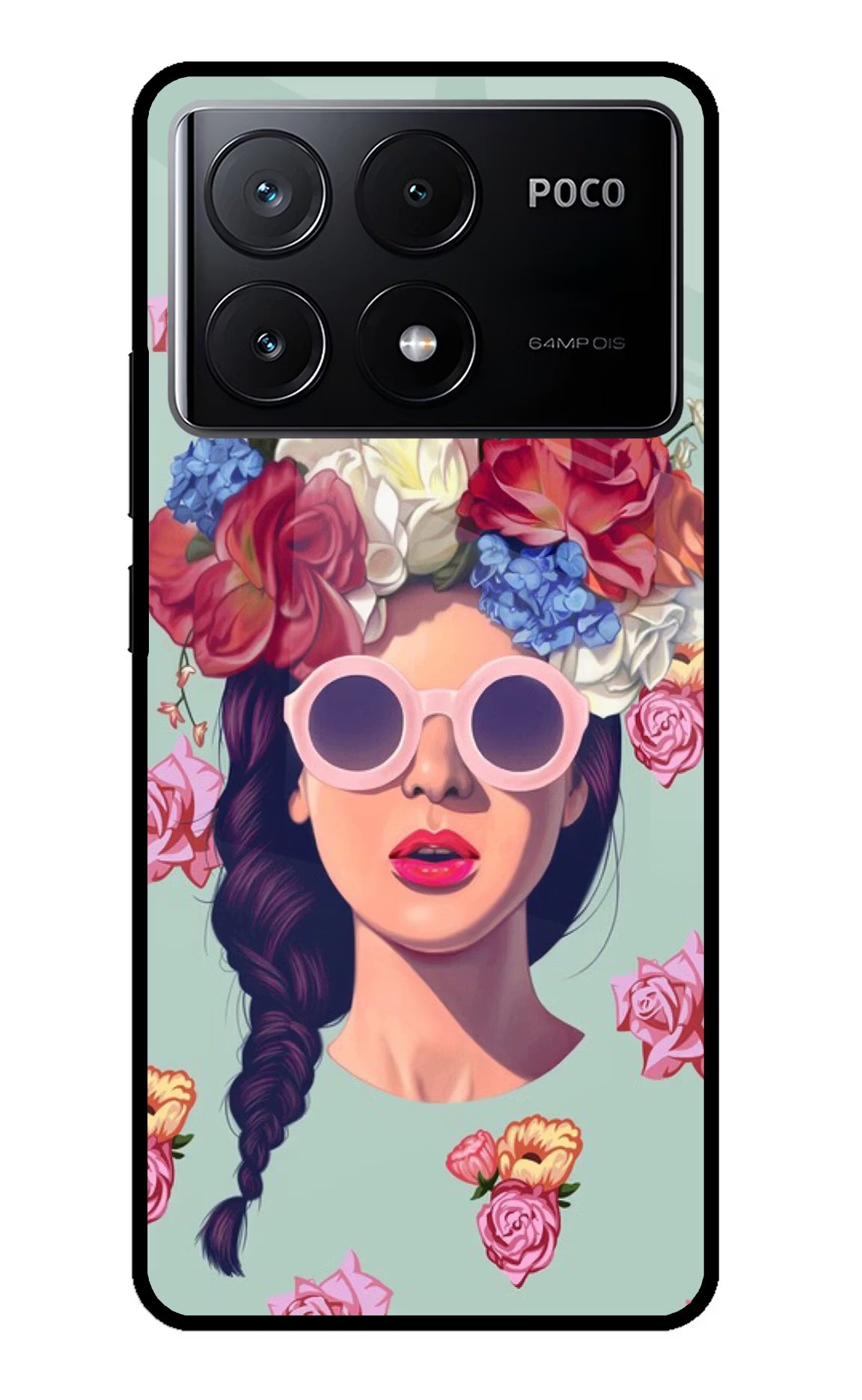 Pretty Girl Poco X6 Pro Glass Case