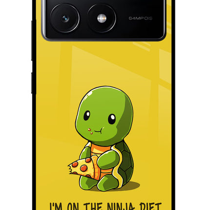 I'm on Ninja Diet Poco X6 Pro Glass Case Back Cover by Casekaro