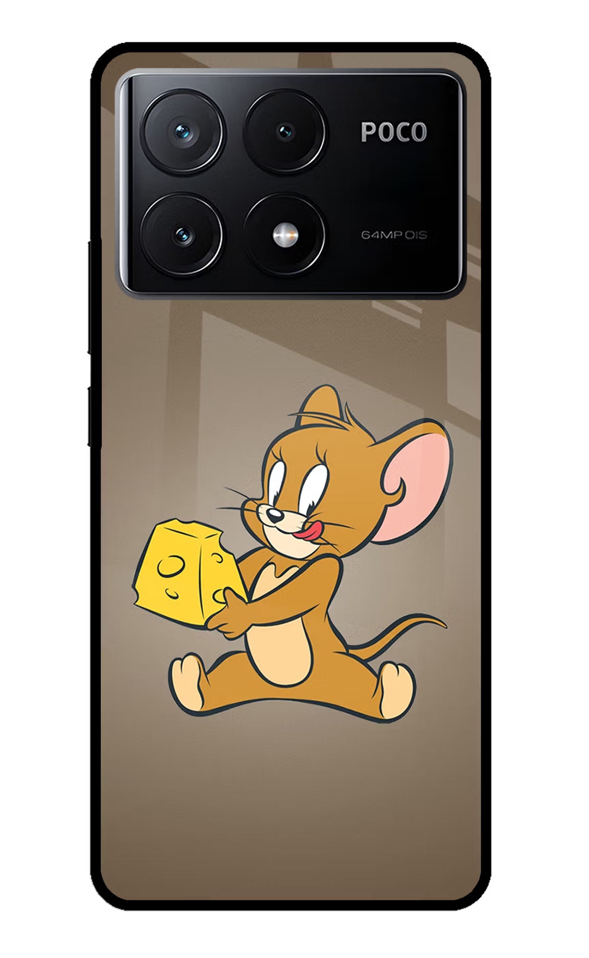 Jerry Poco X6 Pro Glass Case Back Cover by Casekaro