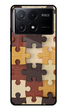 Wooden Puzzle Poco X6 Pro Glass Case