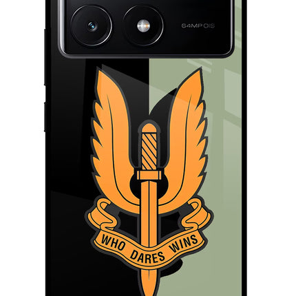 Balidan Logo Poco X6 Pro Glass Case Back Cover by Casekaro