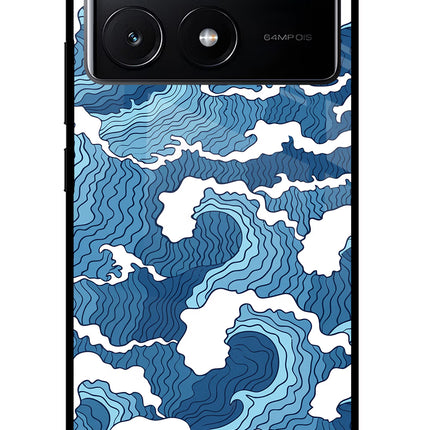 Blue Waves Poco X6 Pro Glass Case