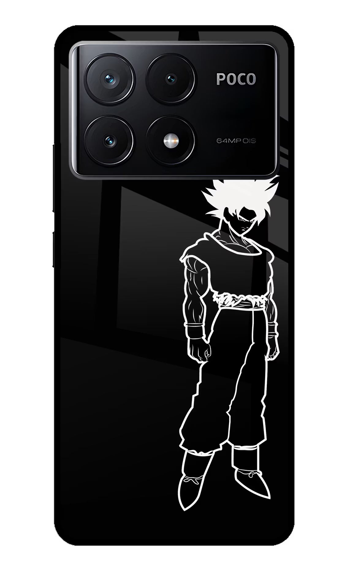 DBS Character Poco X6 Pro Glass Case Back Cover by Casekaro