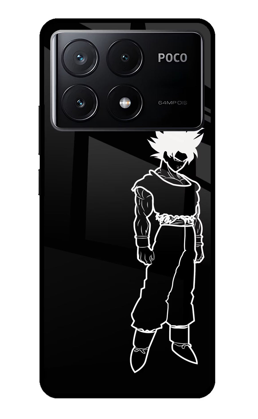 DBS Character Poco X6 Pro Back Cover, Glass case