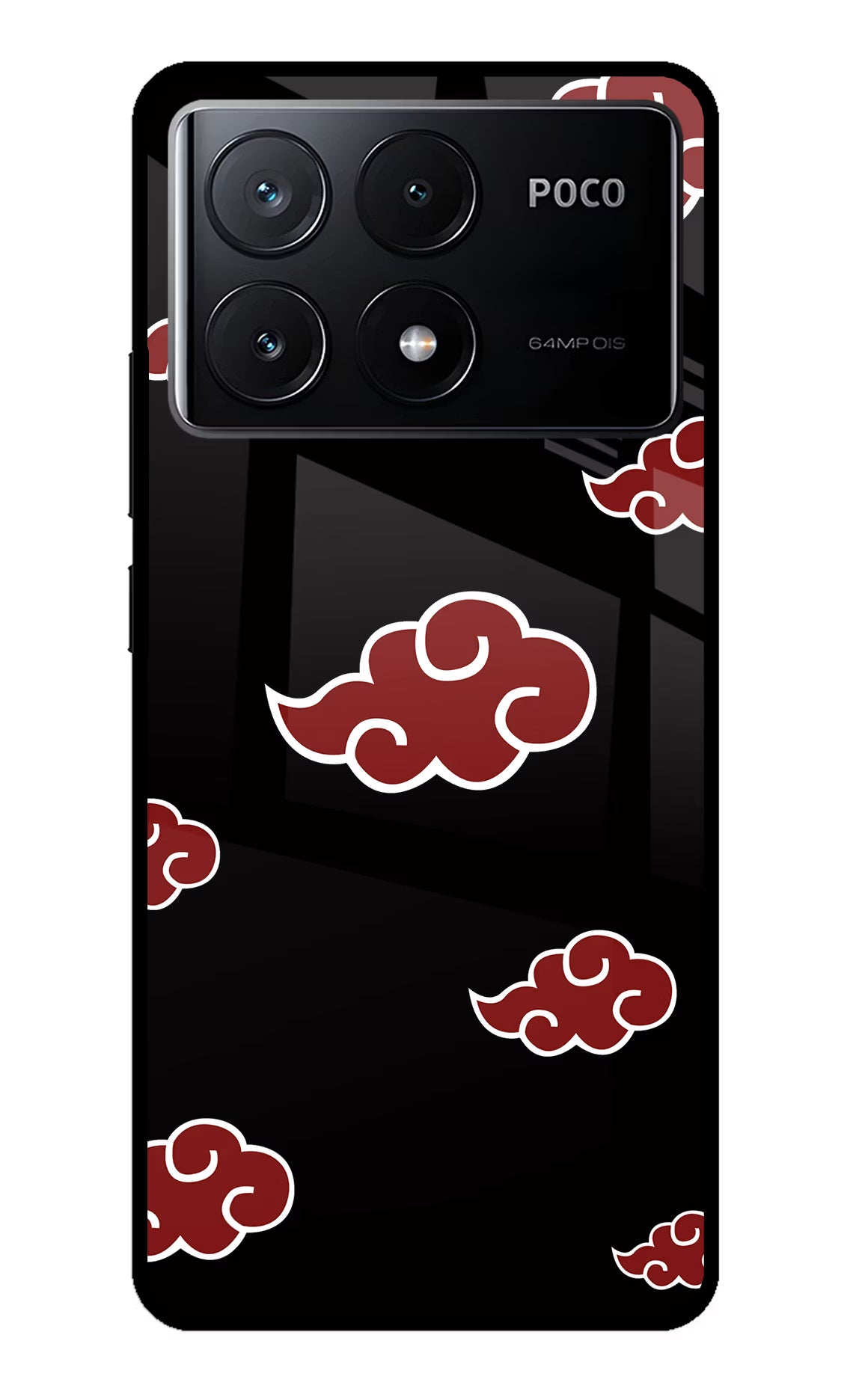 Akatsuki Poco X6 Pro Glass Case Back Cover by Casekaro