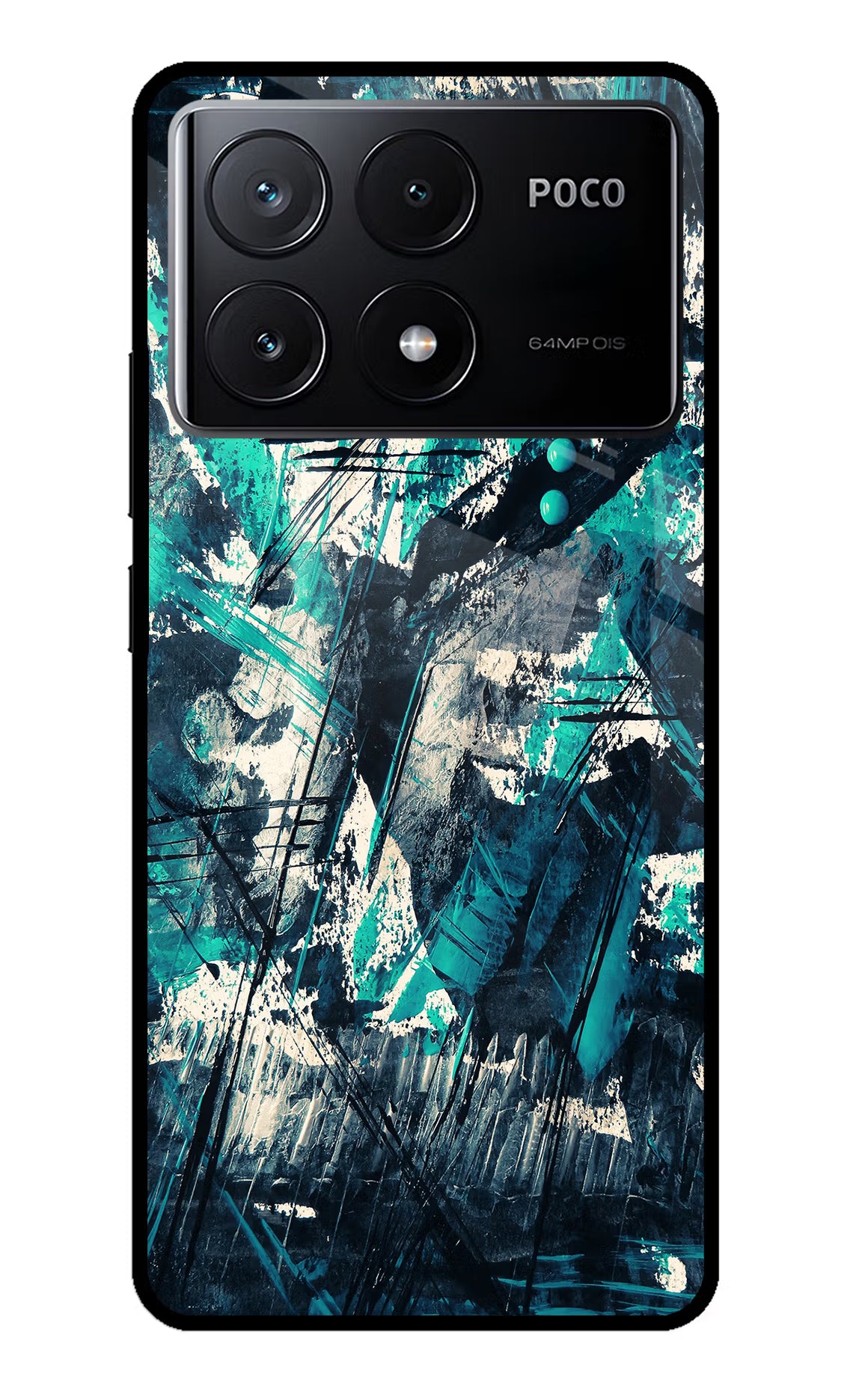 Artwork Poco X6 Pro Glass Case Back Cover by Casekaro