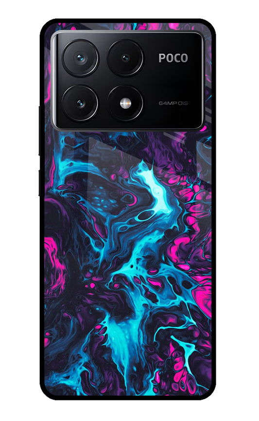 Abstract Poco X6 Pro Glass Case