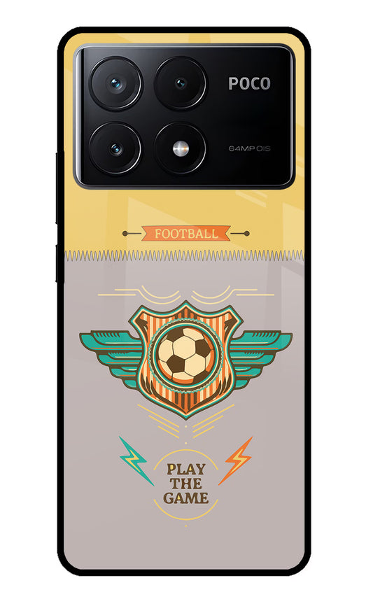 Football Poco X6 Pro Glass Case
