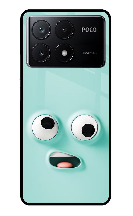 Funny Cartoon Poco X6 Pro Glass Case