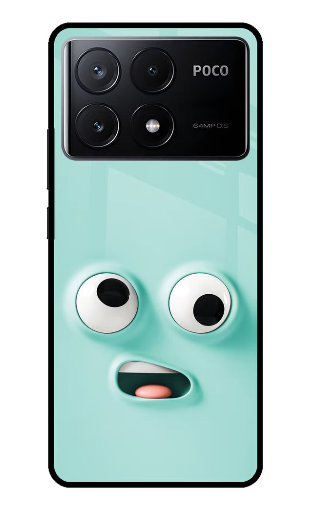 Funny Cartoon Poco X6 Pro Glass Case