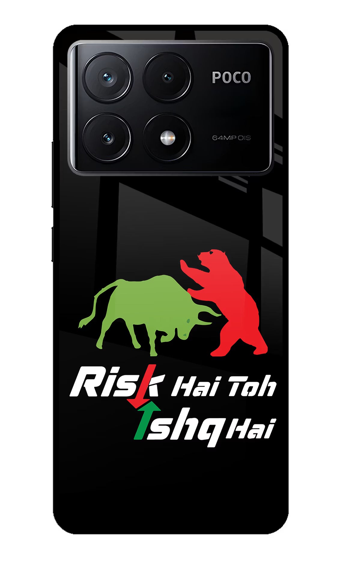Risk Hai Toh Ishq Hai Poco X6 Pro Glass Case