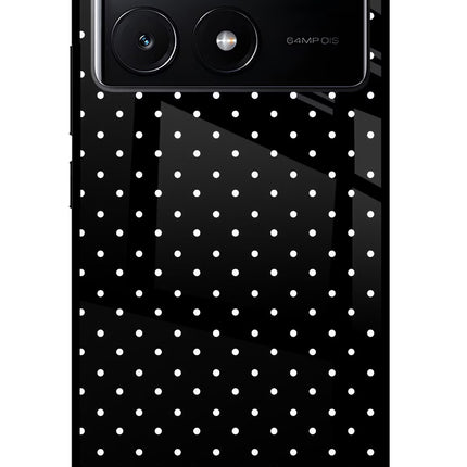 White Dots Poco X6 Pro Glass Case