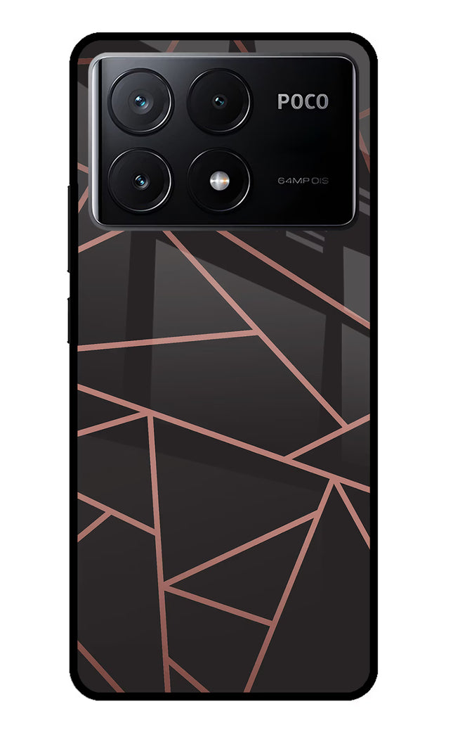 Geometric Pattern Poco X6 Pro Glass Case