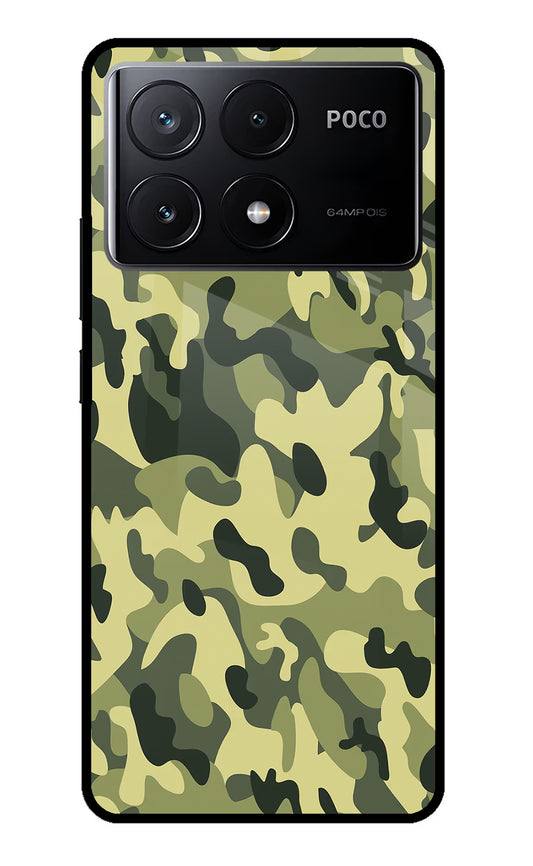 Camouflage Poco X6 Pro Glass Case