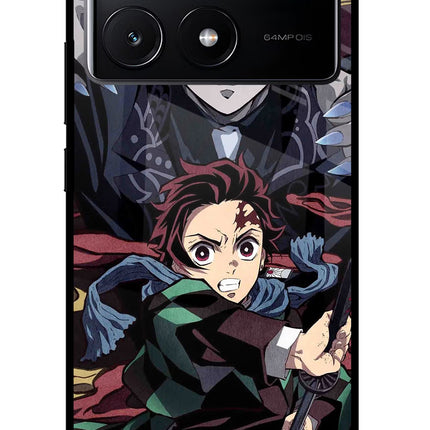 Demon Slayer Poco X6 Pro Glass Case