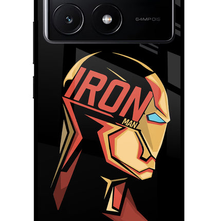 IronMan Poco X6 Pro Glass Case Back Cover by Casekaro