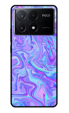 Glitter Poco X6 Pro Glass Case Back Cover by Casekaro
