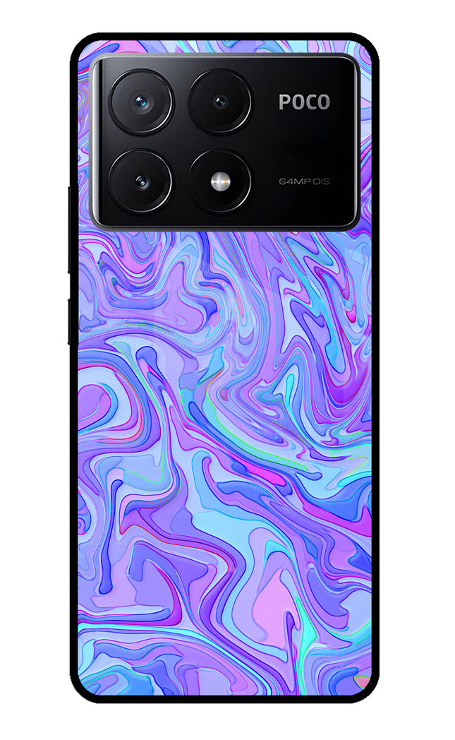 Glitter Poco X6 Pro Glass Case