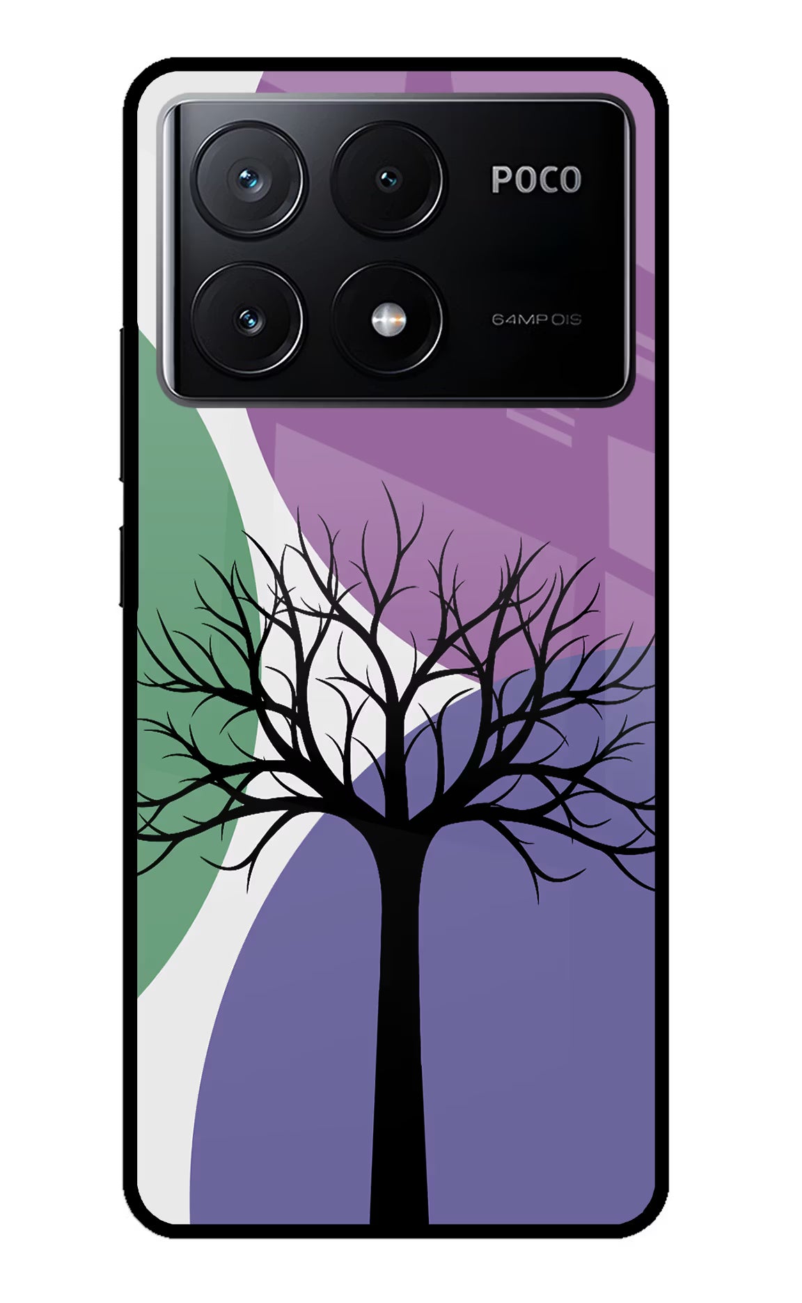 Tree Art Poco X6 Pro Glass Case