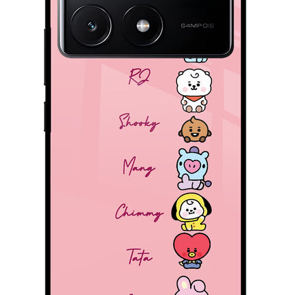 BTS names Poco X6 Pro Glass Case