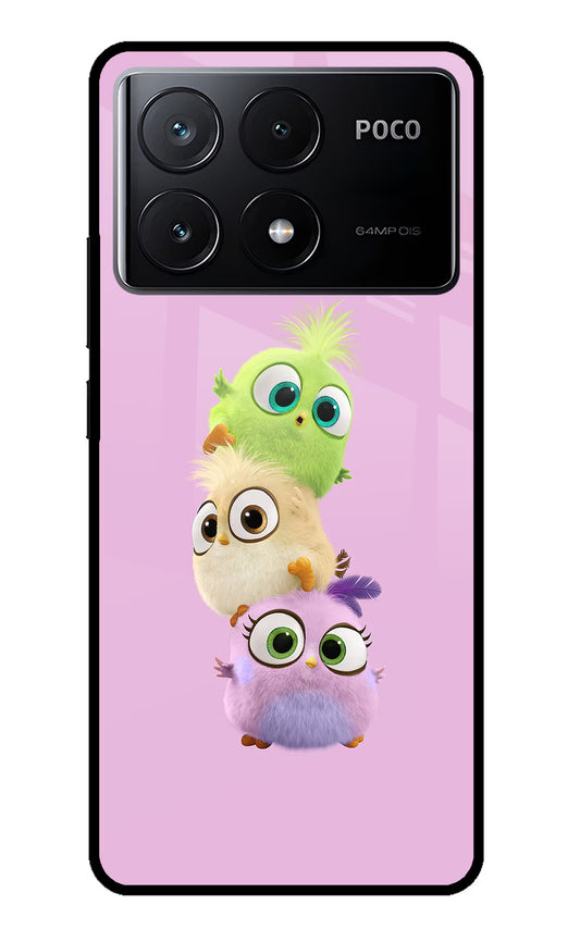 Cute Little Birds Poco X6 Pro Glass Case