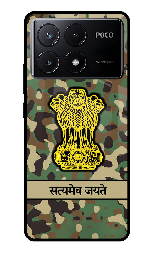 Satyamev Jayate Army Poco X6 Pro Glass Case