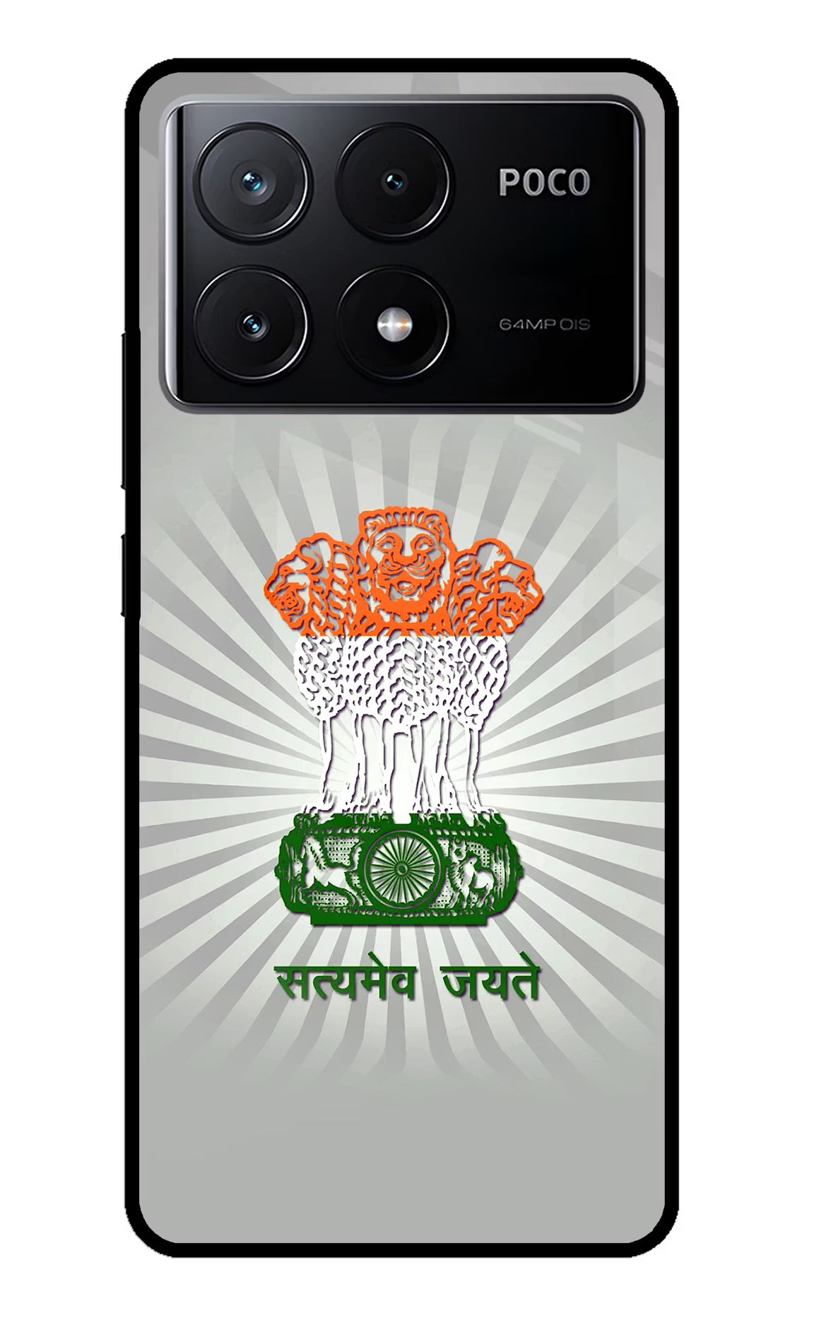 Satyamev Jayate Art Poco X6 Pro Glass Case