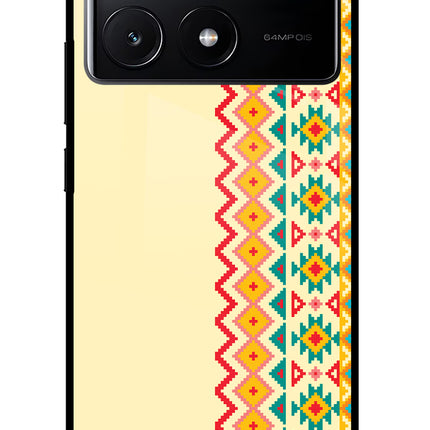 Ethnic Seamless Poco X6 Pro Glass Case