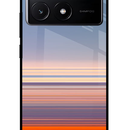 Morning Colors Poco X6 Pro Glass Case Back Cover by Casekaro