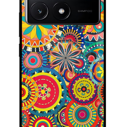 Gol Gol Art Poco X6 Pro Glass Case Back Cover by Casekaro
