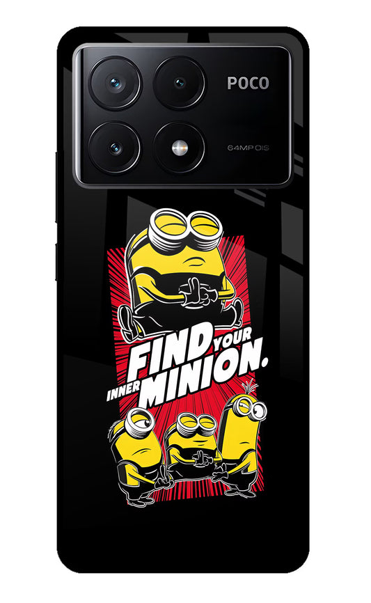 Find your inner Minion Poco X6 Pro Glass Case
