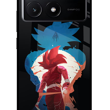 Goku Poco X6 Pro Glass Case Back Cover by Casekaro