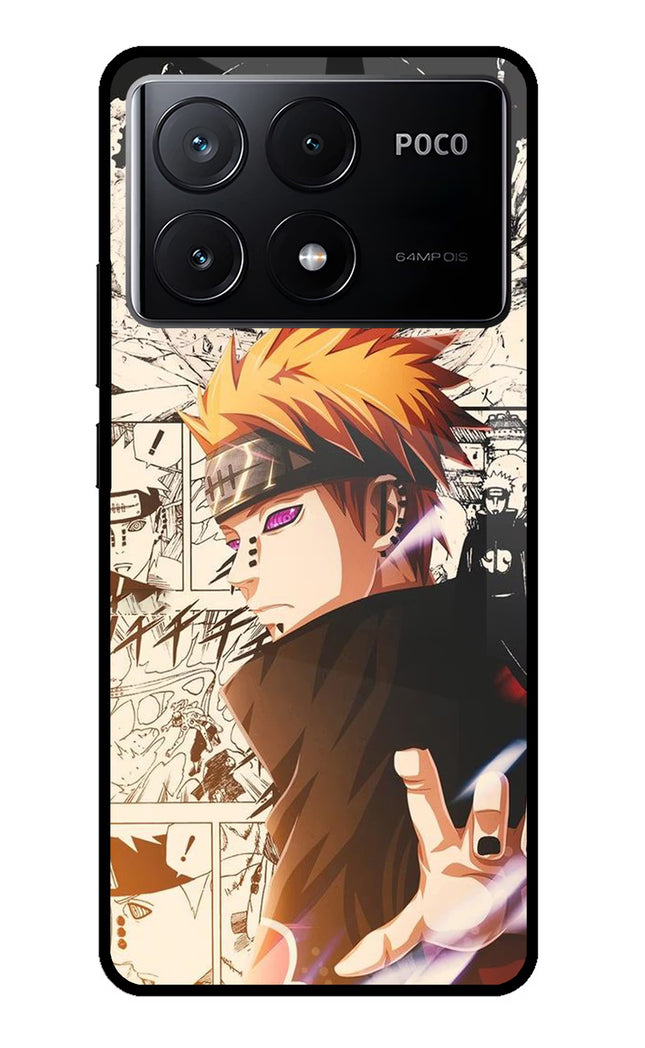 Pain Anime Poco X6 Pro Glass Case