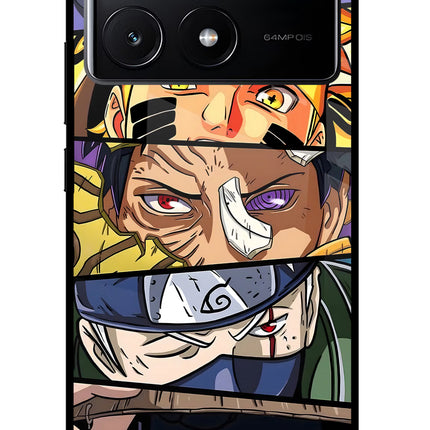 Naruto Character Poco X6 Pro Glass Case