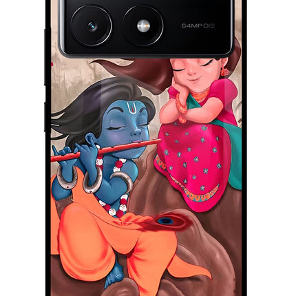 Radhe Krishna Poco X6 Pro Glass Case