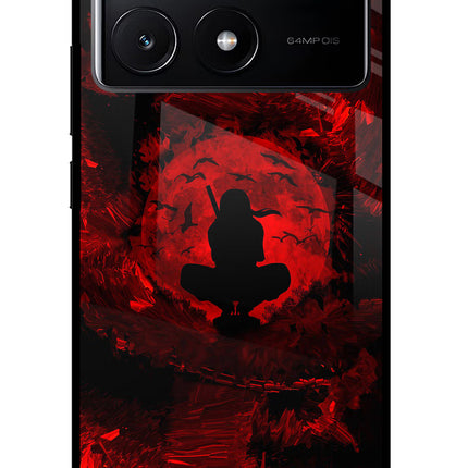 Itachi Uchiha Poco X6 Pro Glass Case