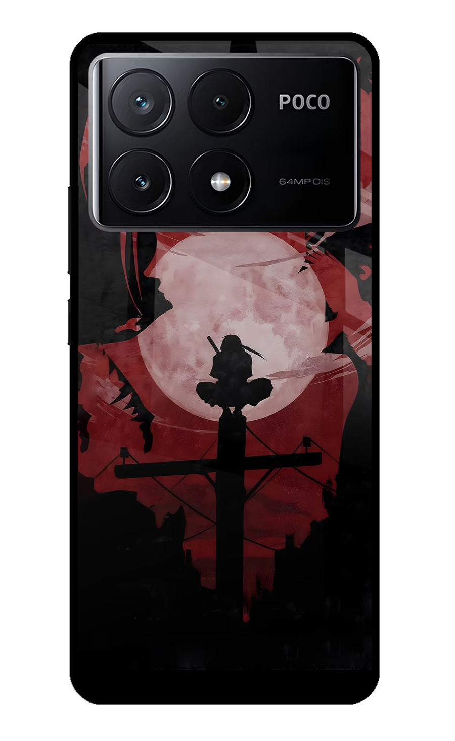 Naruto Anime Poco X6 Pro Back Cover, Glass case