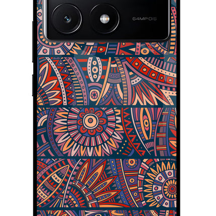 African Culture Design Poco X6 Pro Glass Case
