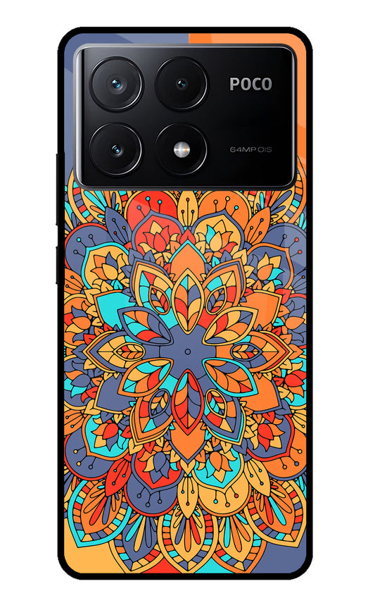 Color Mandala Poco X6 Pro Glass Case