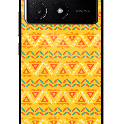 Tribal Pattern Poco X6 Pro Glass Case