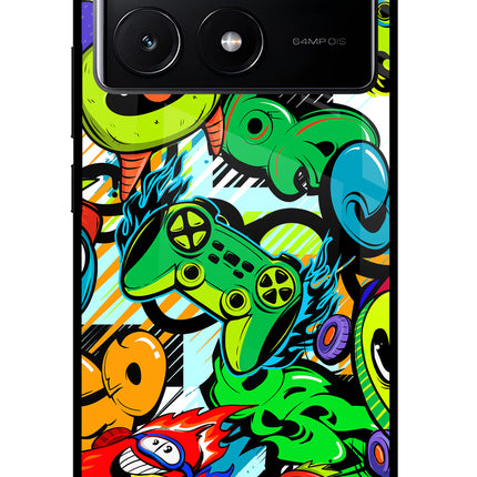 Game Doodle Poco X6 Pro Glass Case