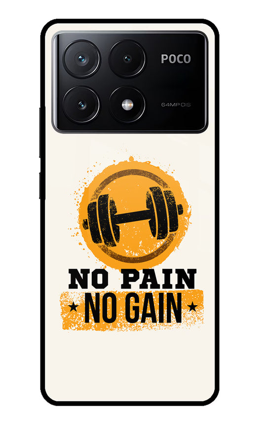 No Pain No Gain Poco X6 Pro Glass Case